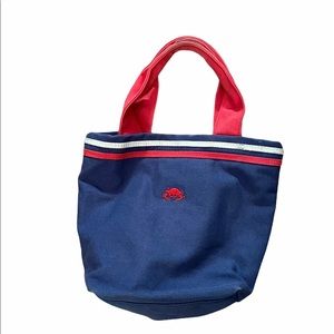 Great Republic mini lobster canvas tote w/snap.